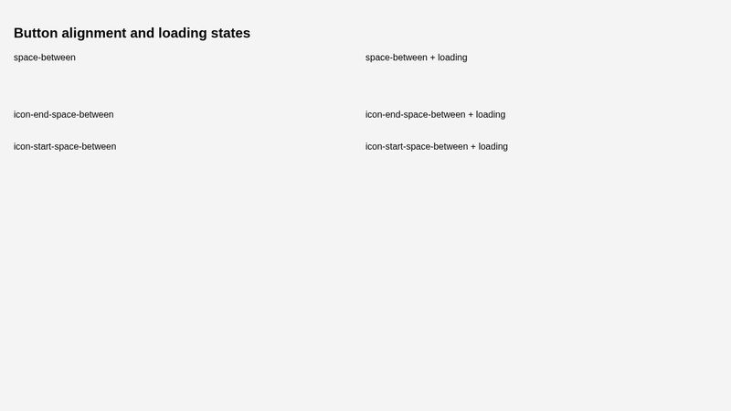 Button : Alignment and Loading