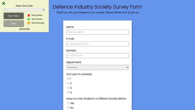 Survey Form - freeCodeCamp