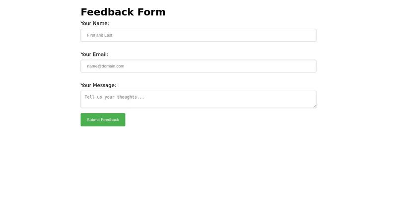 Basic Form Template