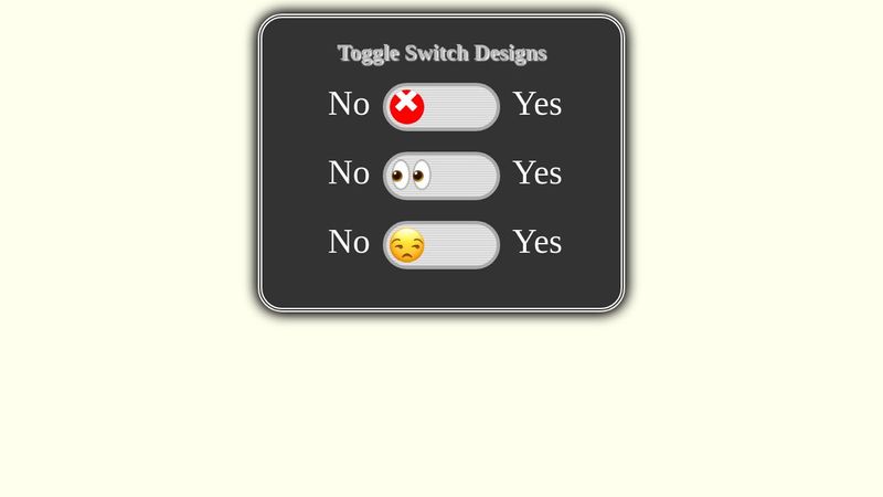Toggle Switch Designs