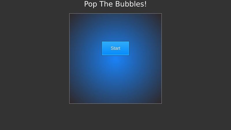 Bubble pop game javascript v1