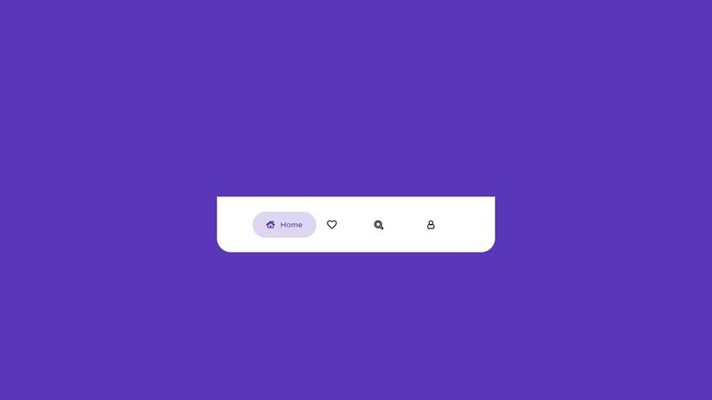 Simple Navigation bar with animation