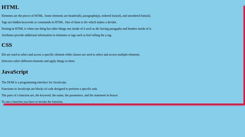 CodePen Review Page image.