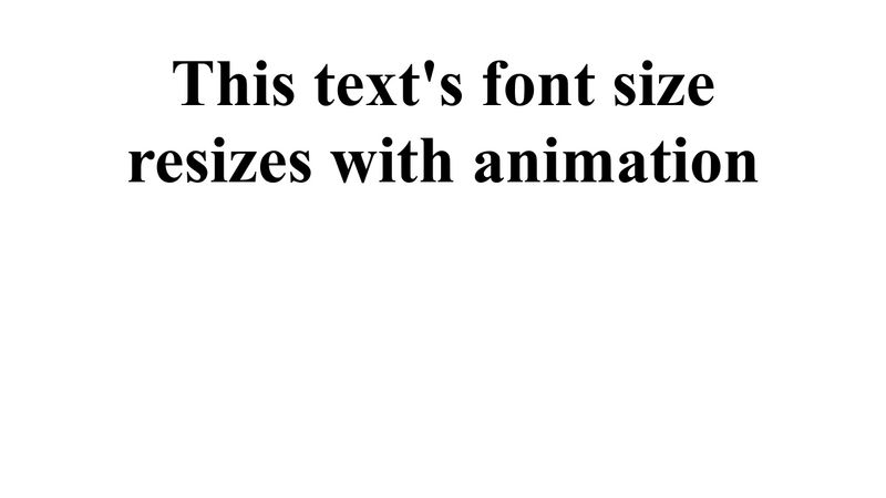 animate-font-size