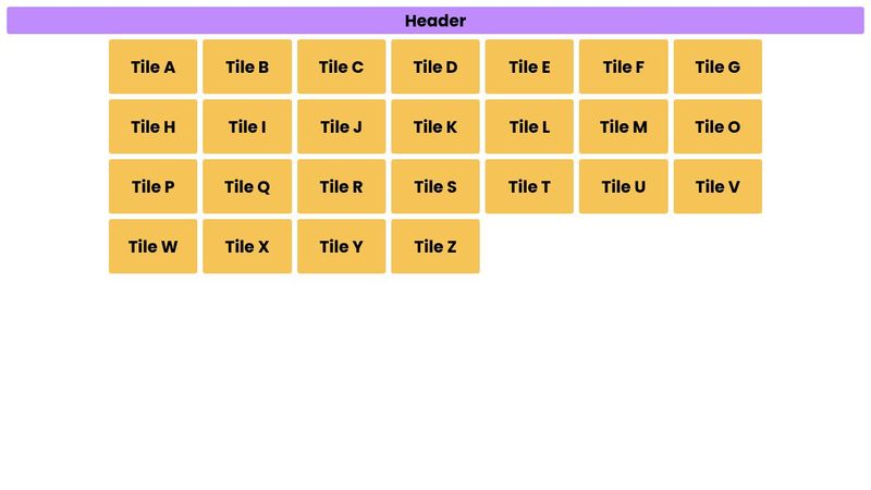 Responsive Tiles Layout