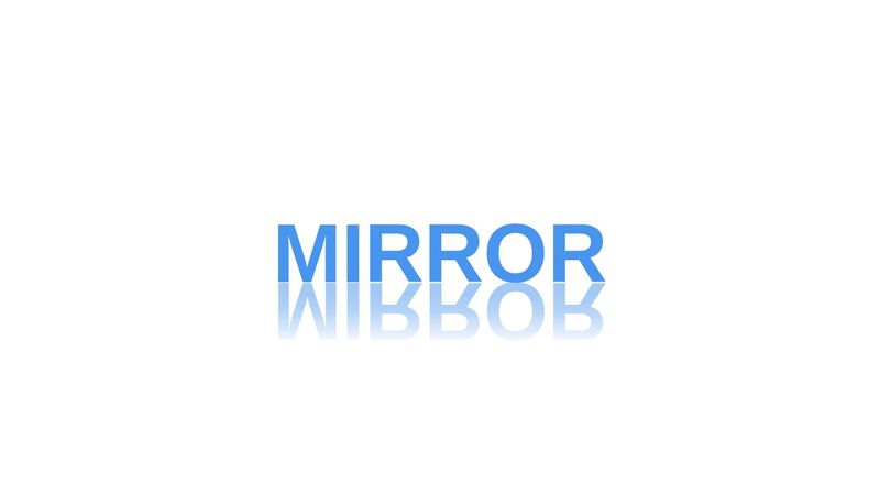 CSS Mirror Text Effect/ Reflection