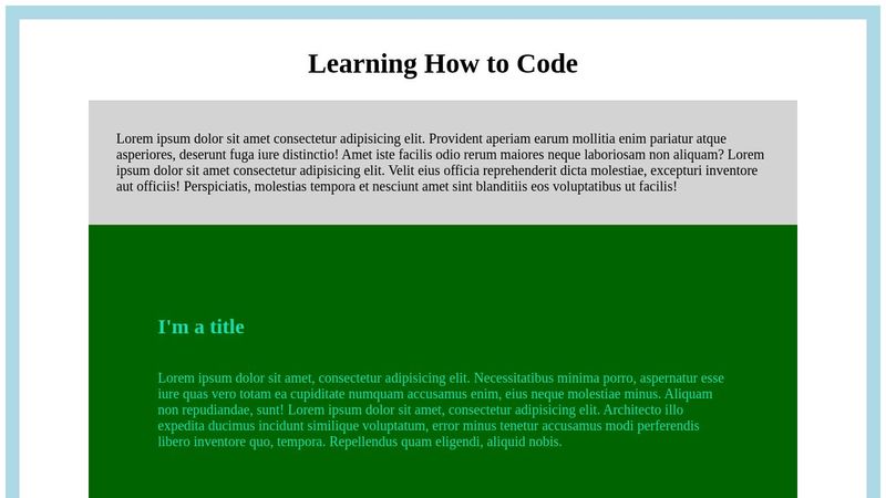 CSS + HTML Practice
