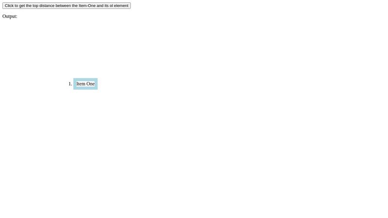 using offsetTop Property in JavaScript
