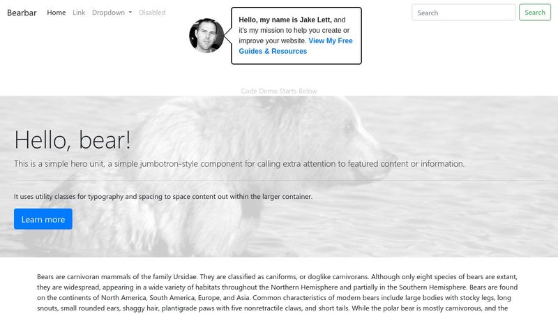 Transparent Navbar Over Jumbotron that Turns Opaque on Scroll - Bootstrap 4