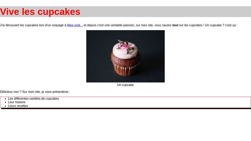 Exercice HTML / CSS - P1