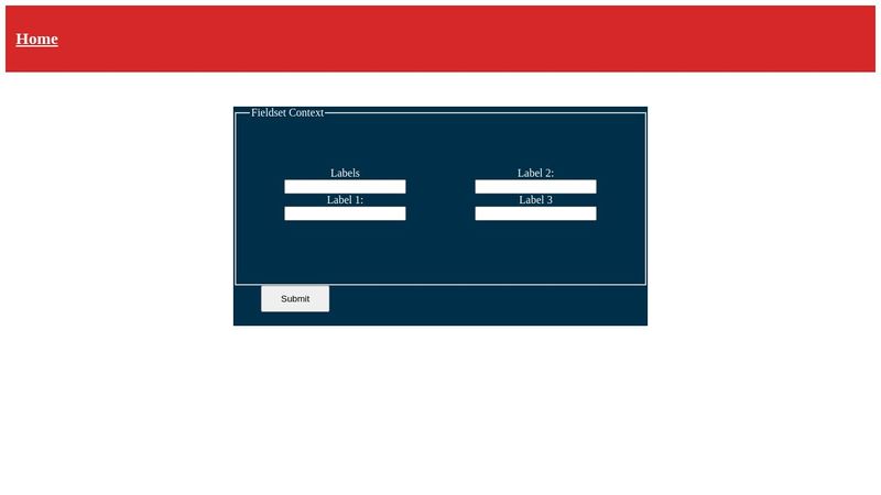 form CSS Sample