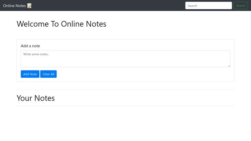 Amazing JS Notes App With Pure Html CSS And JS
