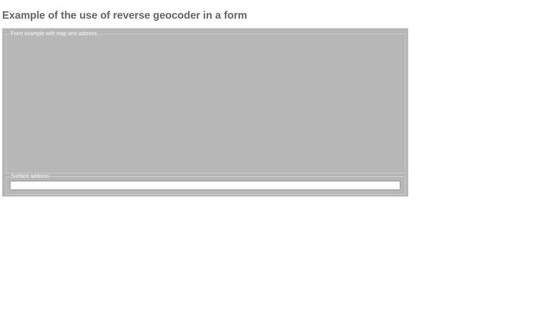3 4 3 CodePen Home Show map and address in a form