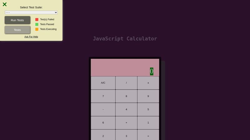 JS Calculator (unfinished**)