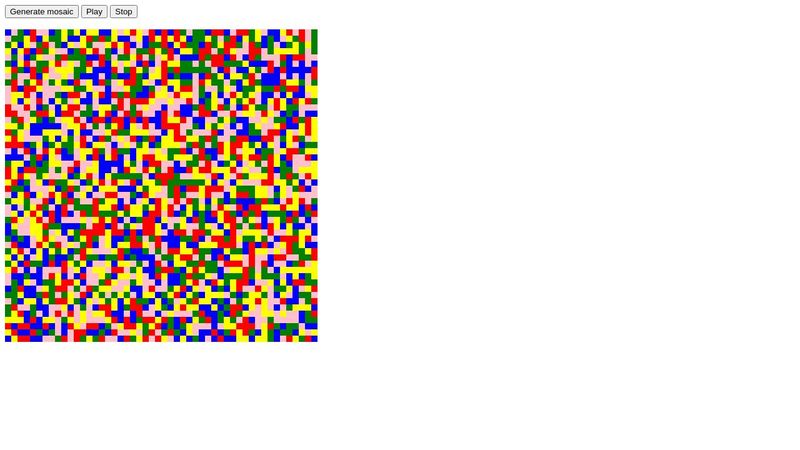 Javascript mosaic