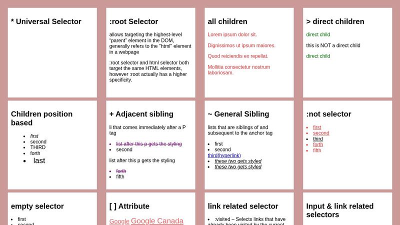 Advanced CSS Selectors