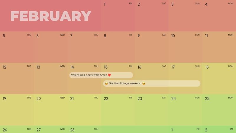 CSS Grid: Calendar