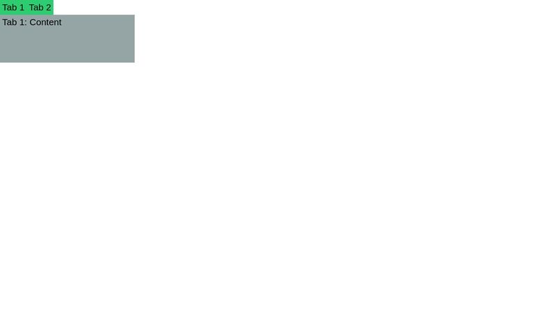 Pure HTML & CSS Tabs Panel