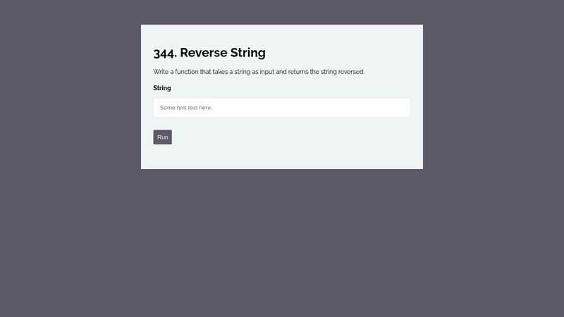 344. Reverse String