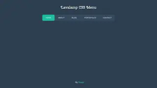 Lavalamp CSS Menu