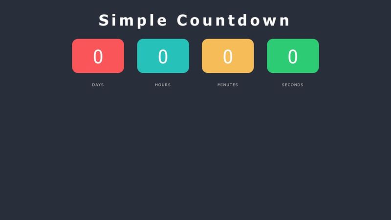 Simple Countdown Timer