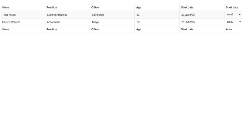 simple form editing in datatable