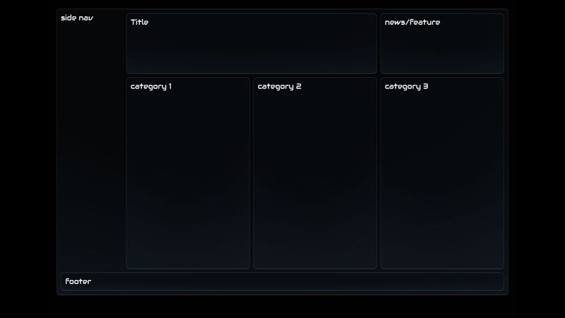 CSS Grid Complex Wireframe image.