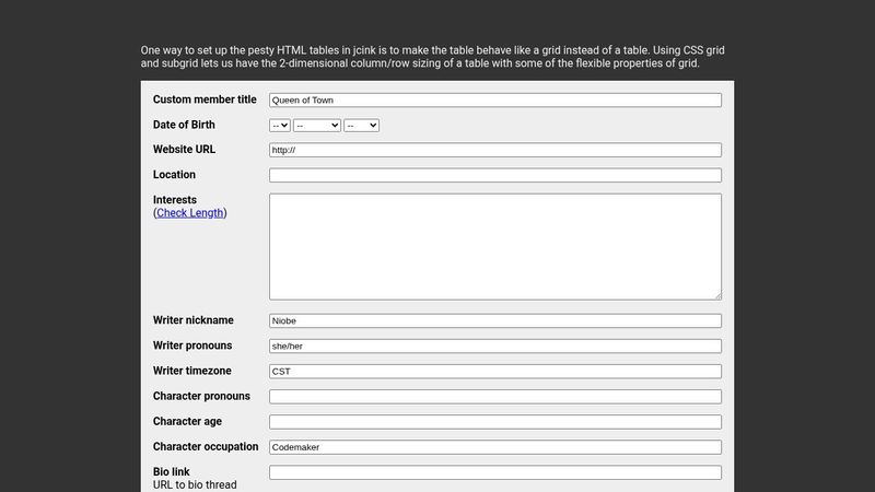 Using CSS grid and subgrid to make HTML tables more responsive