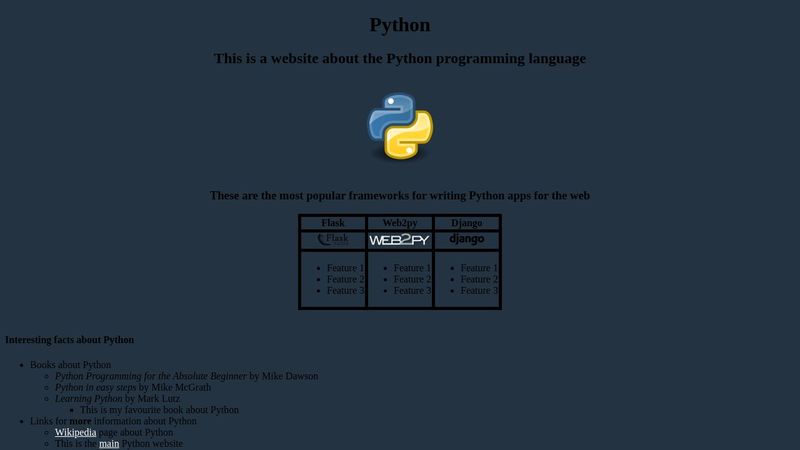 Python Programming Site