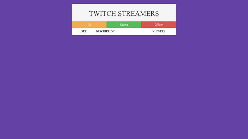 Twitch.tv JSON API