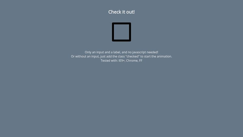 9. Animated CSS3 Checkbox
