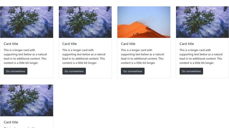 Cards bootstrap 4