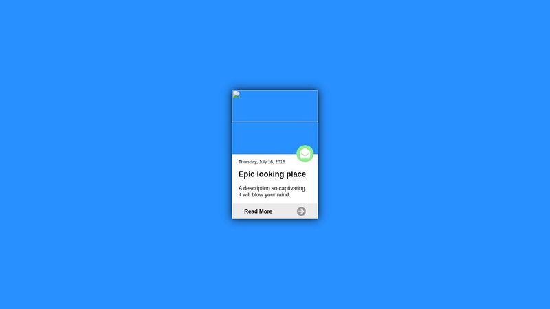 Simple CSS card