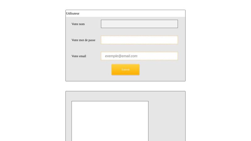 exemple formulaire html + css