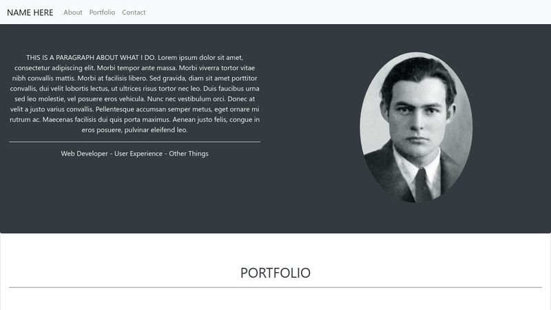 FreeCodeCamp portfolio freecodecamp-portfolio-page