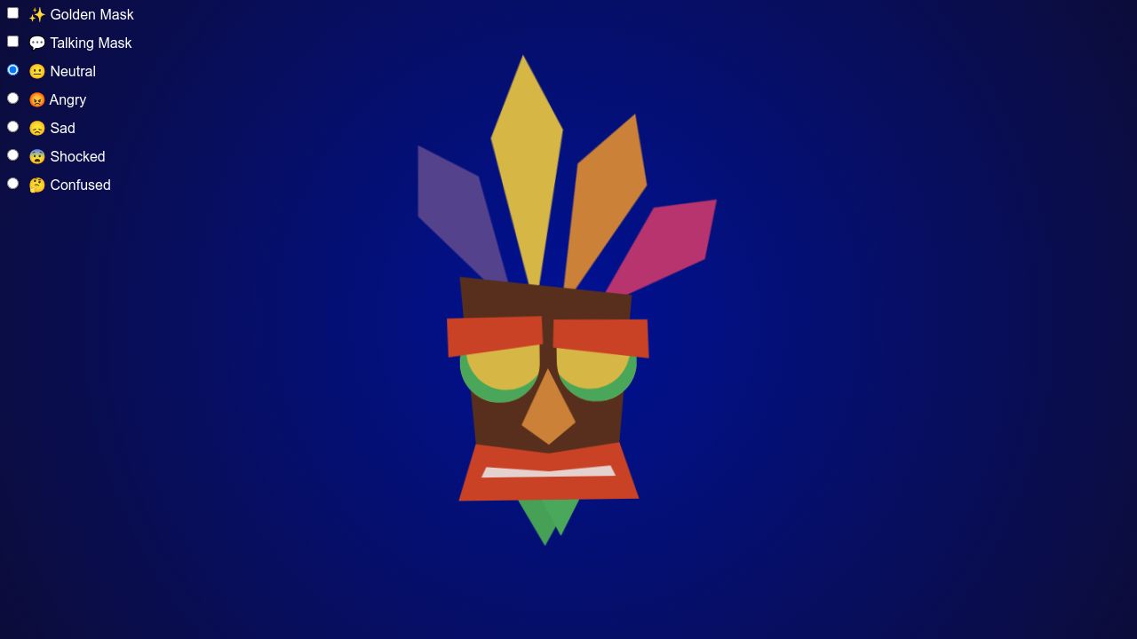 Golden Aku Aku Mask