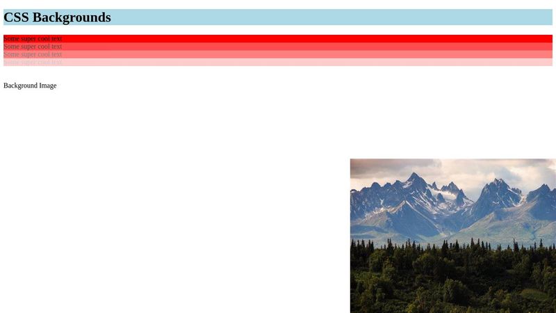 CSS Backgrounds