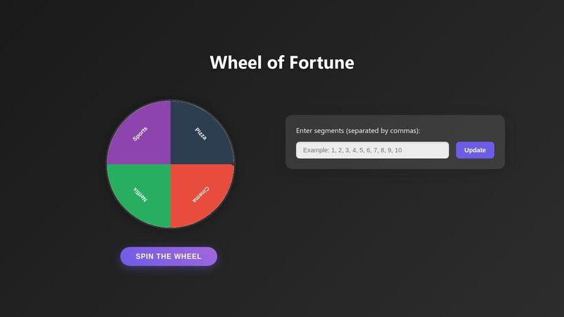 Dynamic Wheel of Fortune – Create Your Own Interactive Spinning Game