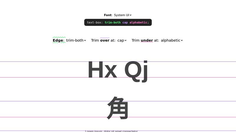 Interactive CSS text-box