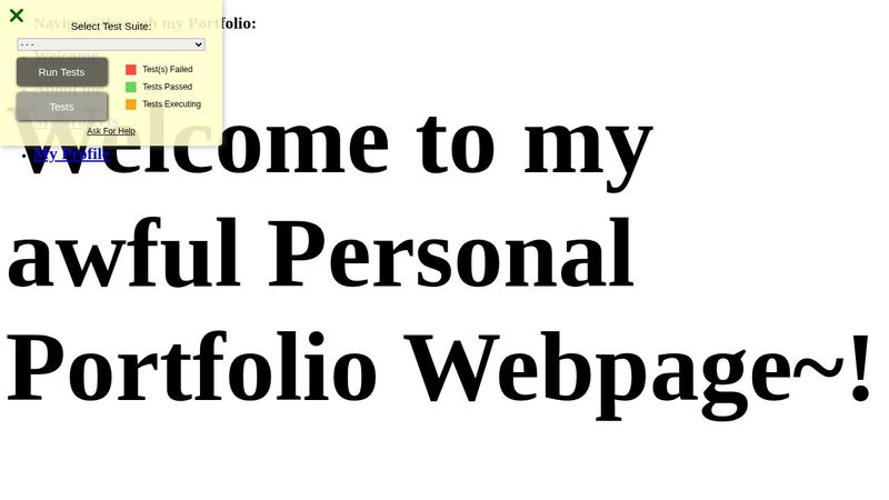 freeCodeCamp: a Personal Portfolio Webpage
