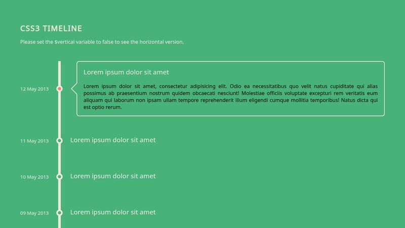 CodePen - CSS3 Timeline