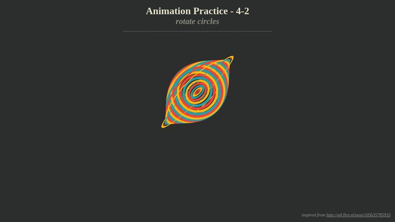 [Animation][4-2] css rotate circles