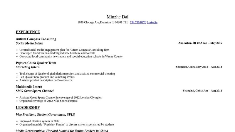 Responsive Resume