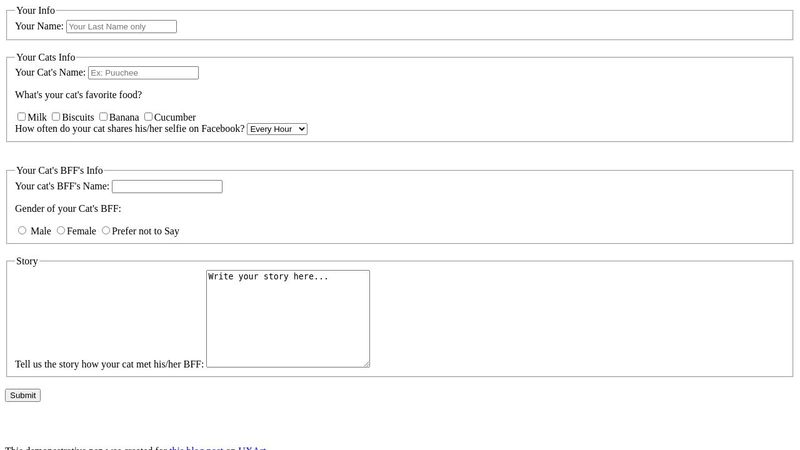 Basic HTML Form