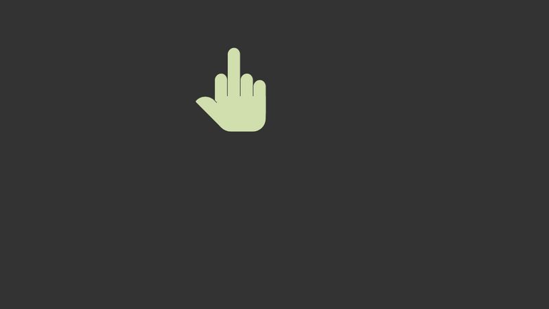 Middle finger emoji experiment