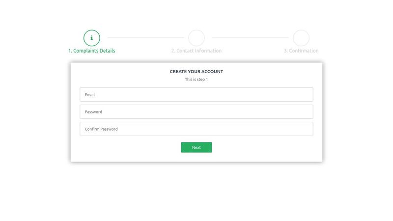 steps jquery form with Icons
