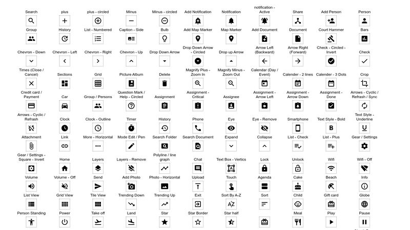 Copy Paste Material Design Icons HTML Entity Code