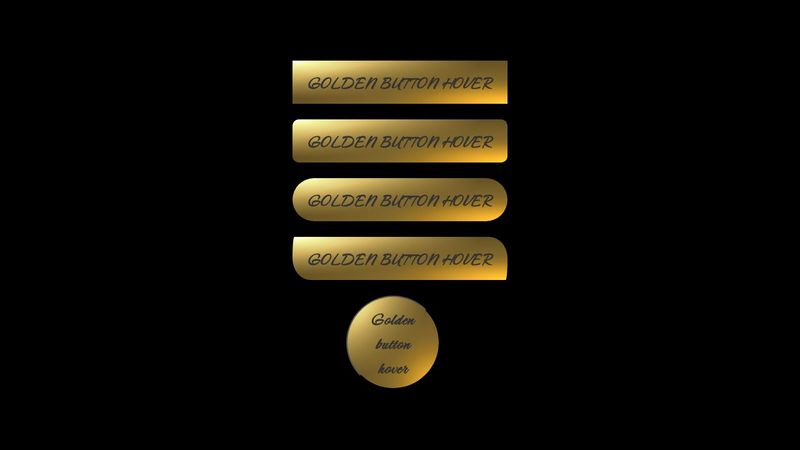 golden button hover - css