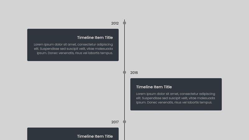 Vertical timeline CSS