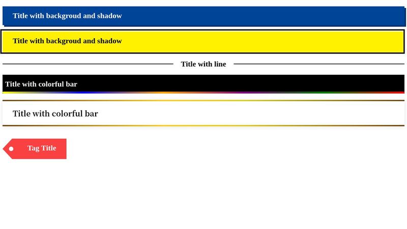 css title 2